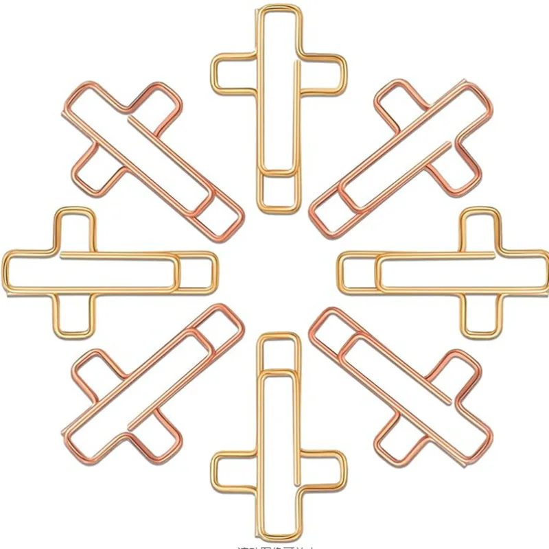 20/50PCS Gold Cross Bible Paper Clips - Versatile Bible Study Supplies, Also Great As Journaling Paper Clips and Bookmarks