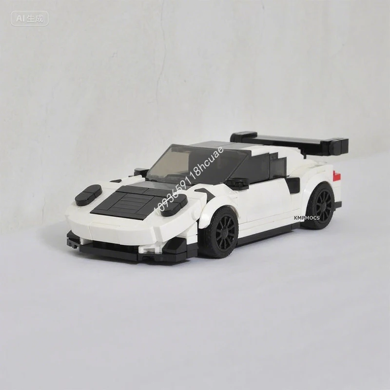 

271 шт. MOC Porschees 911 GT3 RS City Champion суперкар Строительный блок Рождественский подарок для родителей и детей Интерактивный образовательный