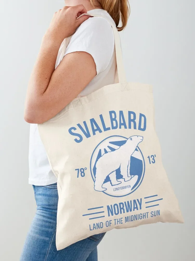 Svalbard Polar Bear - Midnight Sun in Norway Tote Bag sac pour femme Canvas stote bag Bag