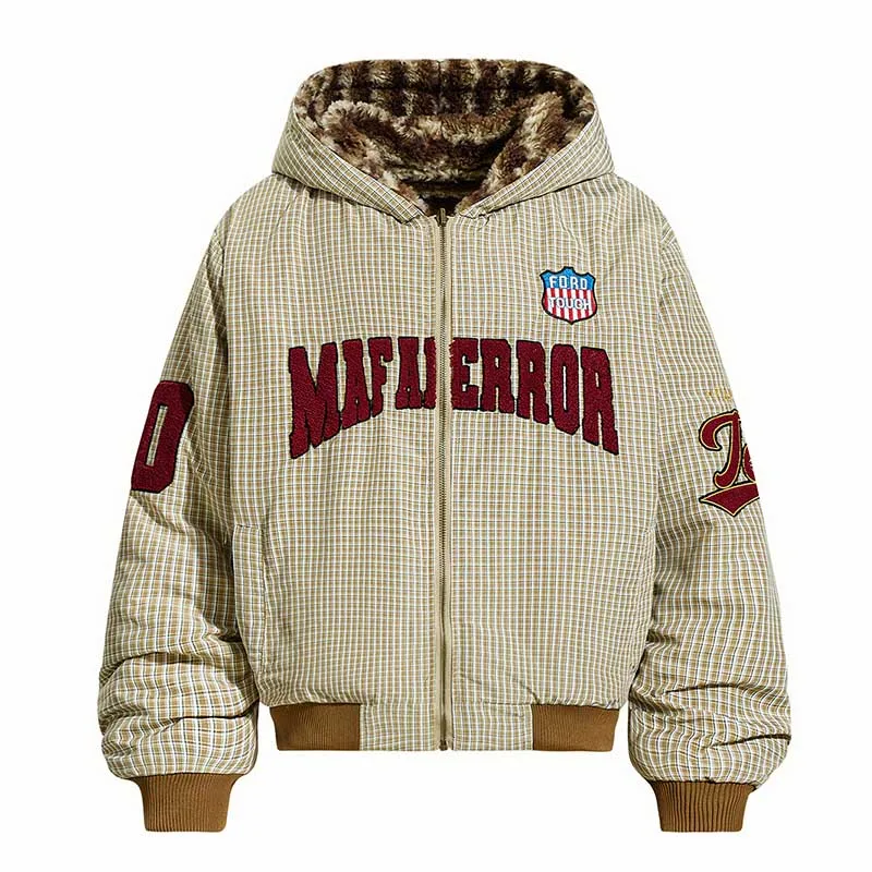 

Зимние винтажные теплые флисовые парки, повседневная верхняя одежда с обеих сторон, куртки для мужчин, термобелье