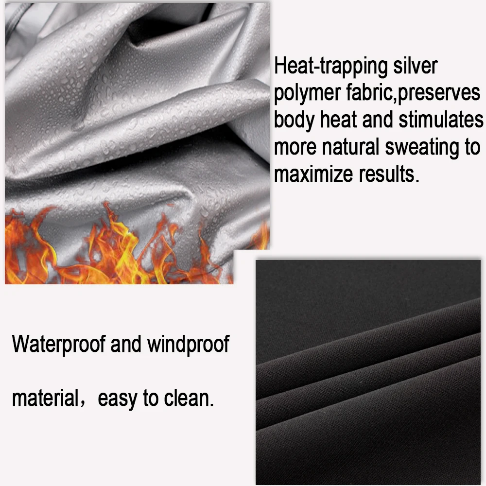 LAZAWG Men Sauna Jacket Weight Loss Long Sleeve Sweat Top for Fat Burning Rapid Sweating Body Shaper Thin Thermo Sportwear