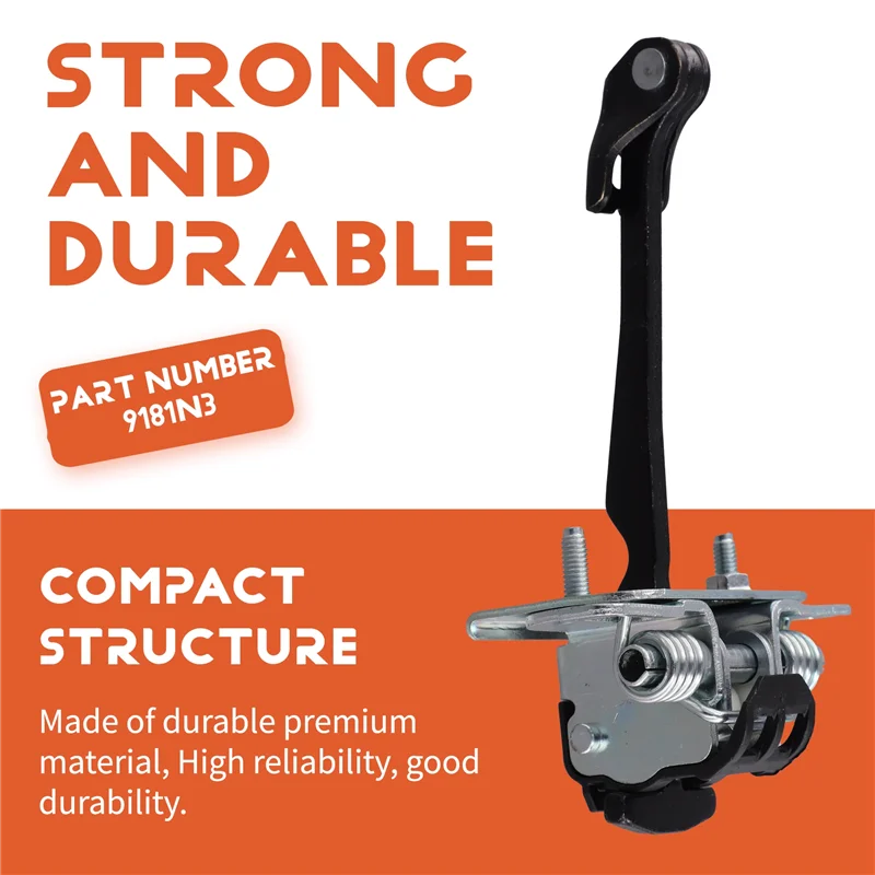 

N26R-Door Check Rod Strap Fixing Car Rear Door Stopper Hinge Stop Check 9181N3 For 408 2010-2013 Limitery
