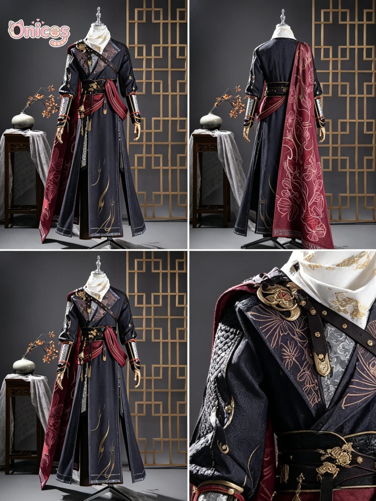 

‌ Там, где встречаются ветры ‌ Костюм для косплея Silent Bell Game Suit, униформа для Хэллоуина и карнавала, полный комплект для ролевых игр Onicos