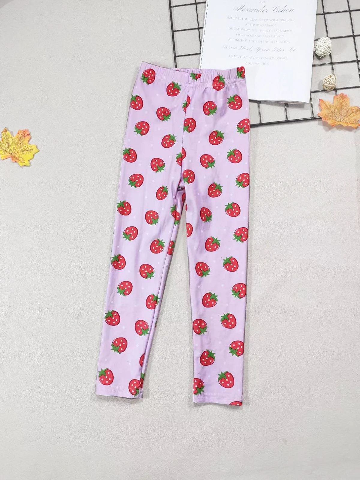 Mädchen Leggings Mode Cartoon Enge Hosen Frühling und Herbst Baby Mädchen Slim Fit Blumen Leggings Sommer Kinder Hosen – Detail 27