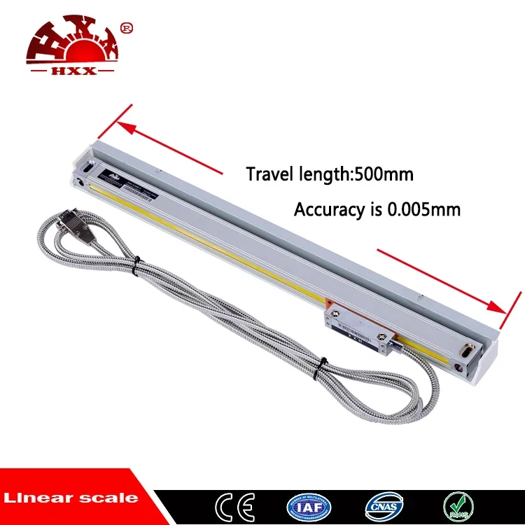 High quality 5V Tool machine digital linear scale encoder grating ruler 5um 500mm(linear actuator with encoder)