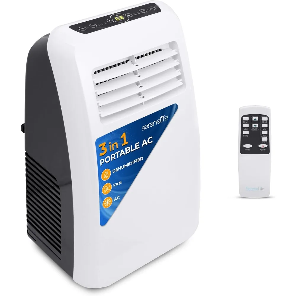 3-in-1 Portable Air Conditioner with Built-in Dehumidifier Function,Fan Mode,