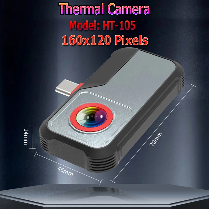 

Hti HT-105 Mobir Air Thermal Camera 160x120 Pixels Infrared Thermal Imager for Phone PCB Circuit Repair Smartphone camera