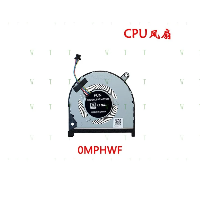 TT  For Dell 7000 insprion15-7590 7591 P83F 0MPHWF CPU Cooling Fan
