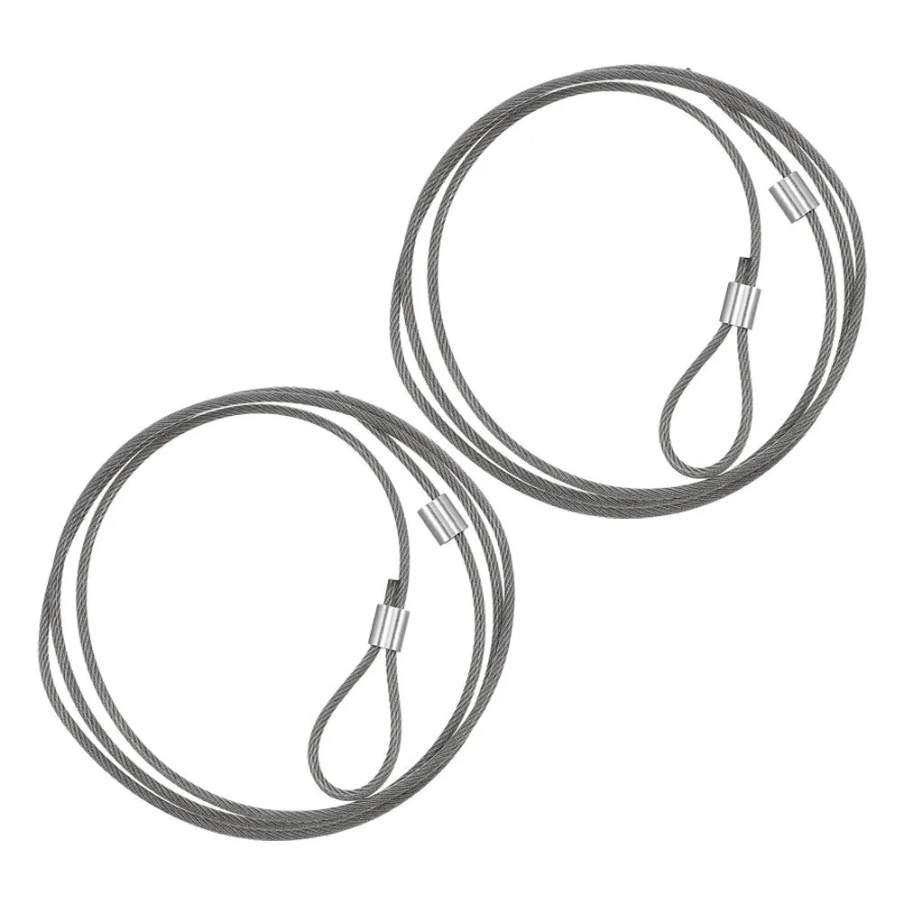 Cuerda de red de baloncesto, alambre de acero resistente para uso interior y exterior, reemplazo para llanta de aros, equipo de patio de juegos para el hogar y la escuela, 2 uds.