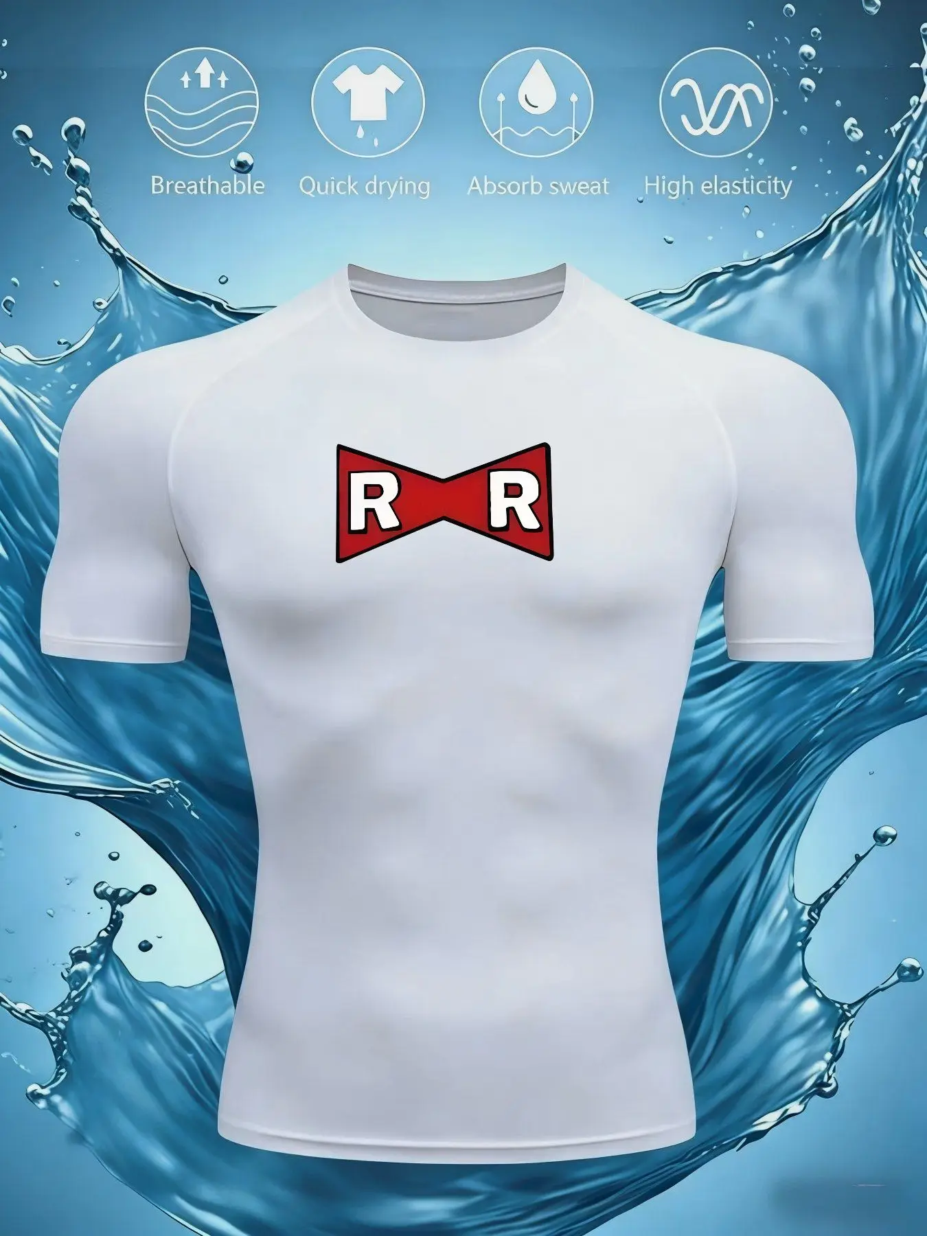 

Мужская спортивная футболка с короткими рукавами, подходящая для использования в помещении и на улице в различных случаях. Нижний слой, подходящий для мужчин