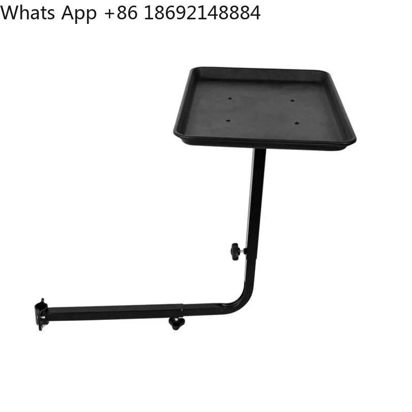 Barber chair, add tray bracket, pick up cart, store barber placement, spot.