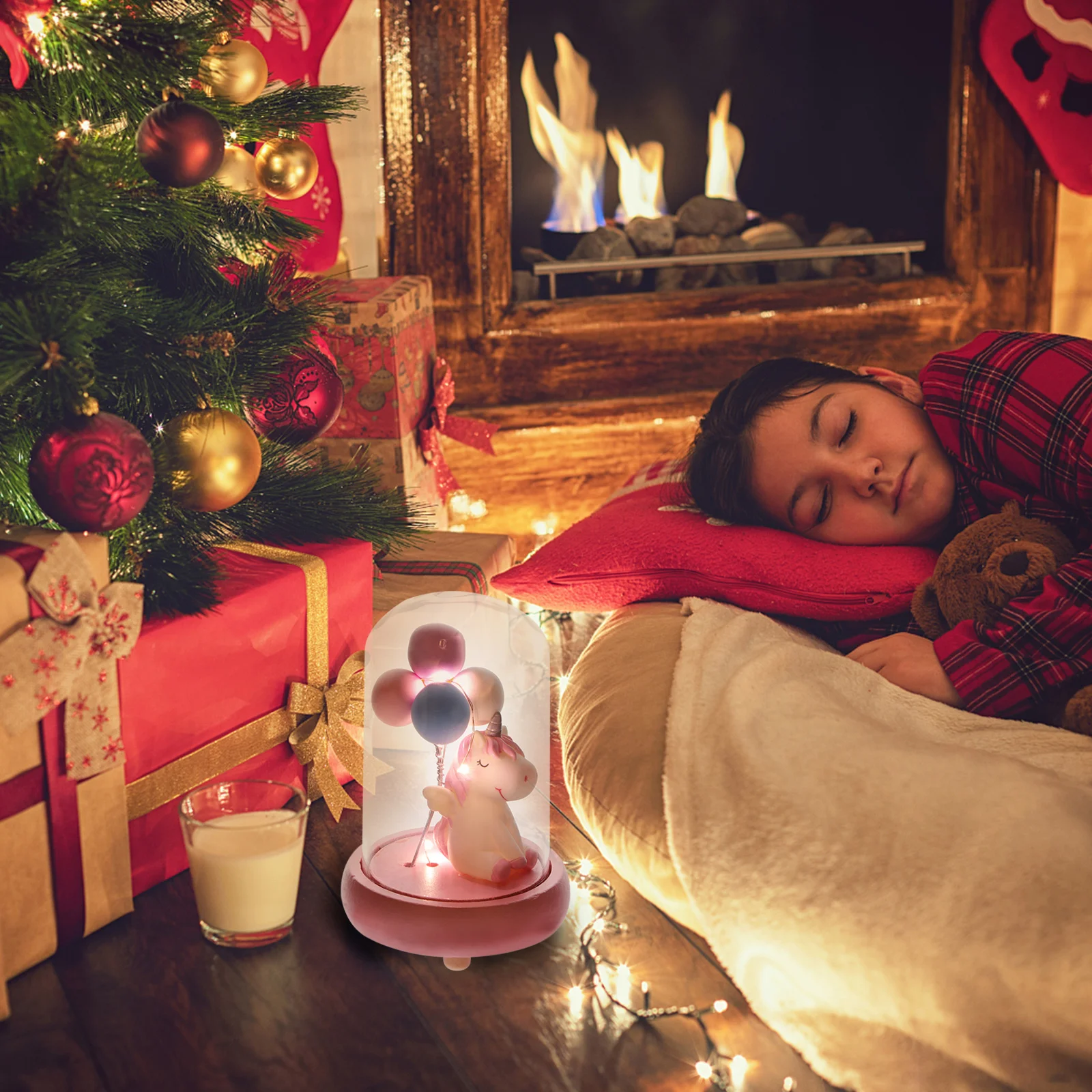 

1 pc Unicorn Night Lamp Balloon-Shaped Table Light For Kids Bedroom Desktop Decoration Gift, Household Bedside Lamp, Decorative