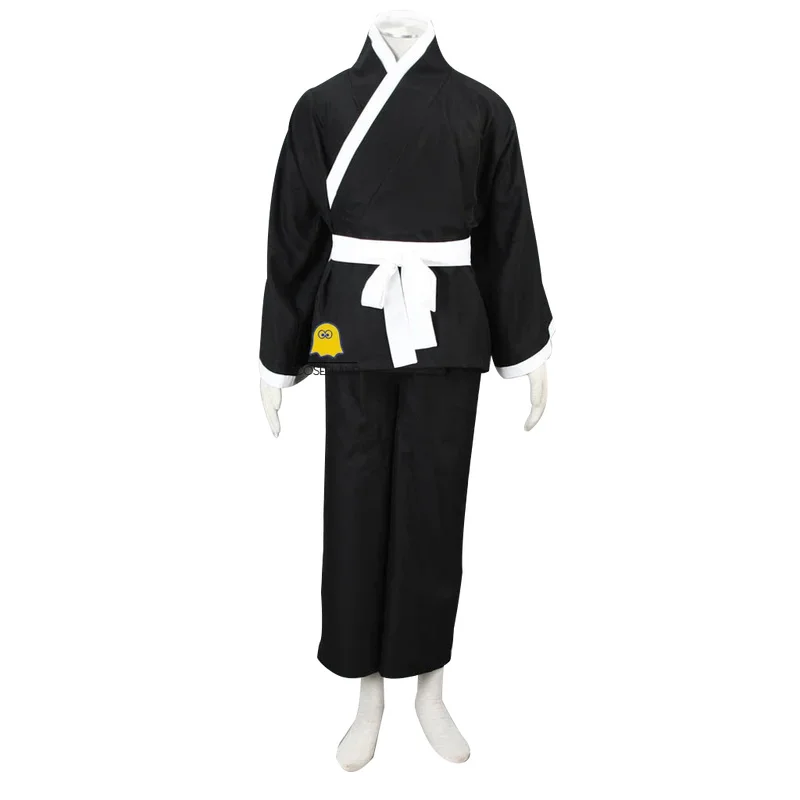 Aa69Anime Bleach Kuchiki Byakuya 코스프레 의상 가발 검은 색 사신 복장 유니폼 천년 혈액 전쟁 분리 남자 W