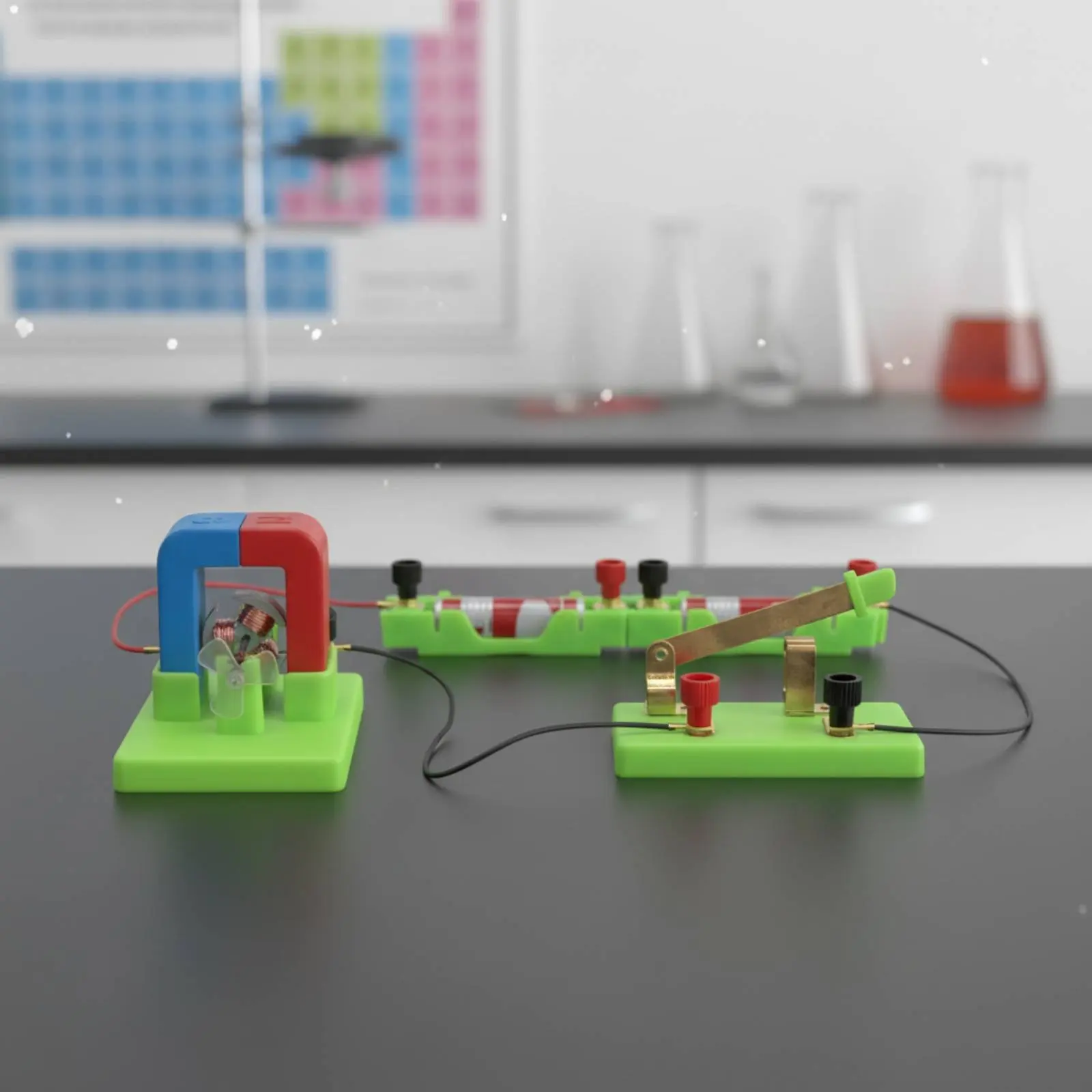 Series and Parallel Circuit Kit Educational Middle School Science Kit Electromagnetism Experiment Set Interactive for Classroom