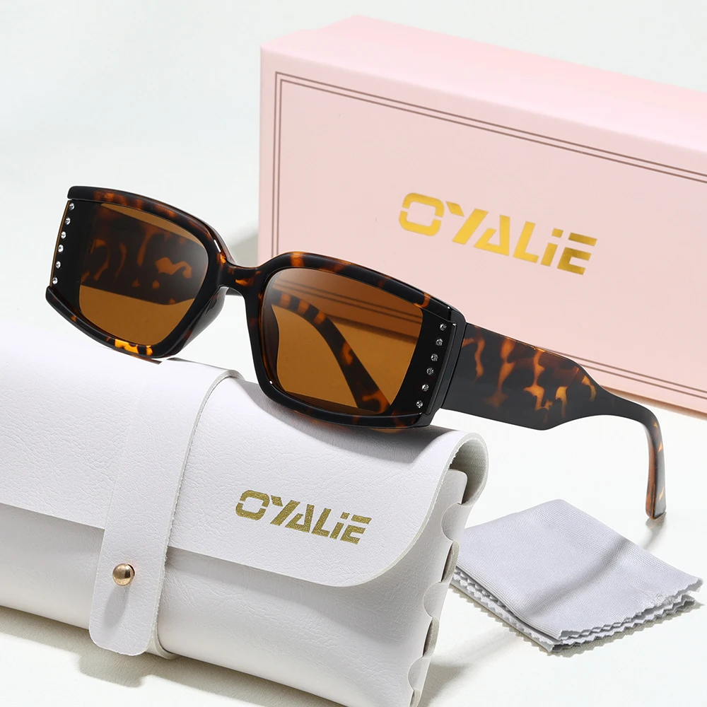Oyalie Modische Retro-Sonnenbrille mit quadratischem Rahmen, ein Must-Have für Vintage-Mode-Enthusiasten, um einen Retro-Look zu schaffen, der für verschiedene Anlässe wie Einkaufen, Reisen und mehr