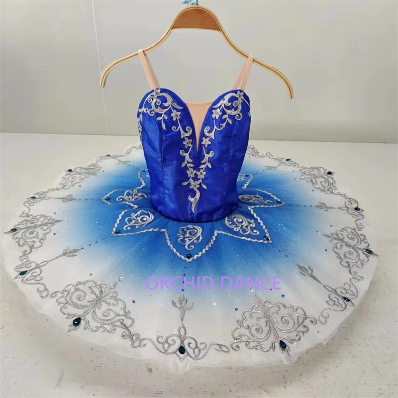 

Cheap High Quality Custom Size 7 Layers Kids Girls Women Adult Performance Wear Royal Blue Bird Ballet Tutu Costumes