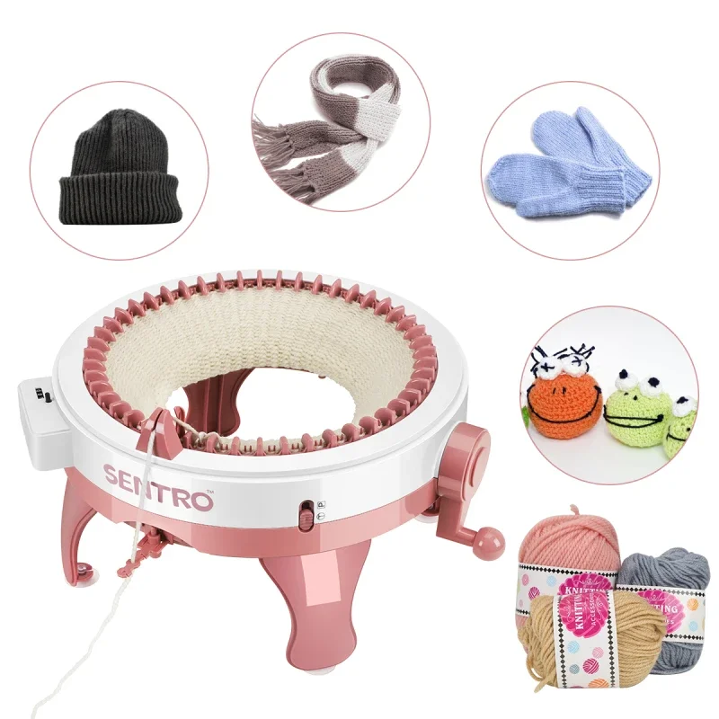 48 needles handmade wool knitting machine cylinder wool loom hand-knitted scarf sweater hat socks adult children lazy artifact