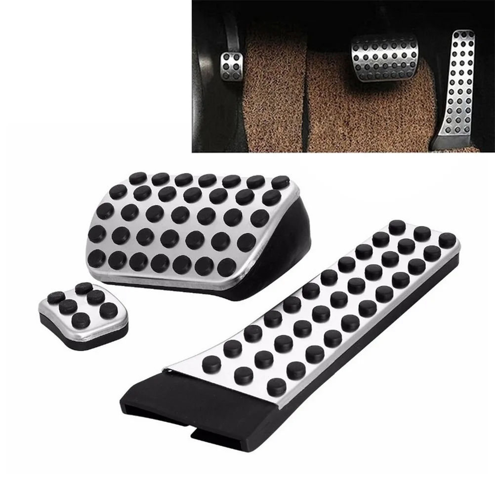 3pcs Car Vehicle Non-slip Gas Brake Treadle Pedal Foot Treadle Pad Auto Pedals Kit for C E S CLS Sl Class