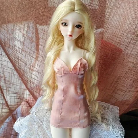 Slim-Fit Hosenträger sd msd mdd Kleid, 1/3 1/4 bjd Puppe Kleidung rosa Rock versand kostenfrei