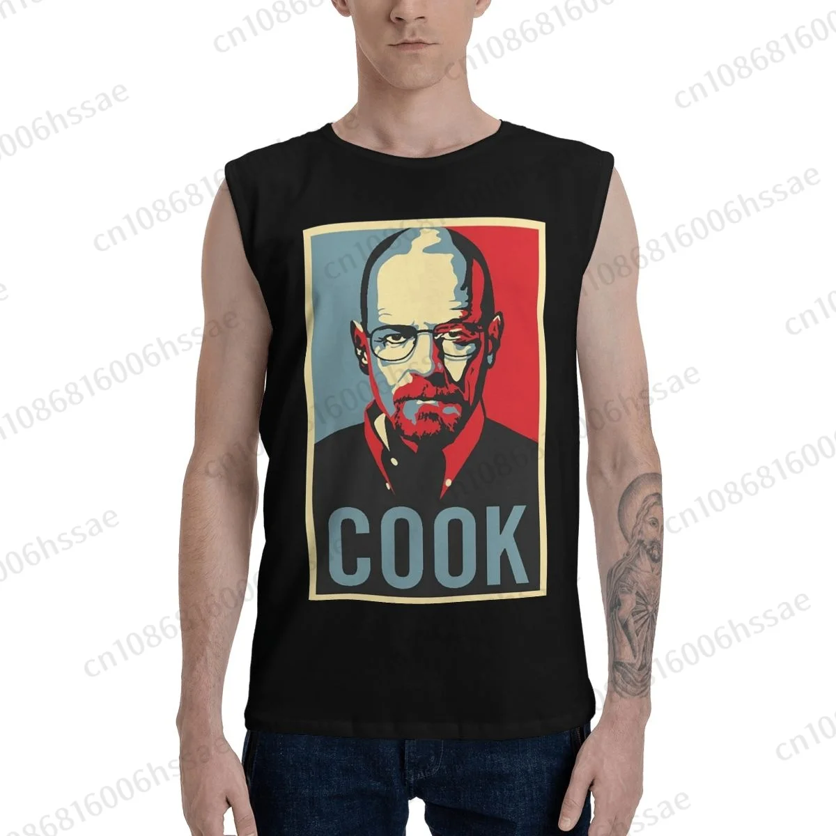 Breaking Bad Serie Walter Summer Sports Tank Tops Men's Breathable Sleeveless T-shirt Vests Run Clothing