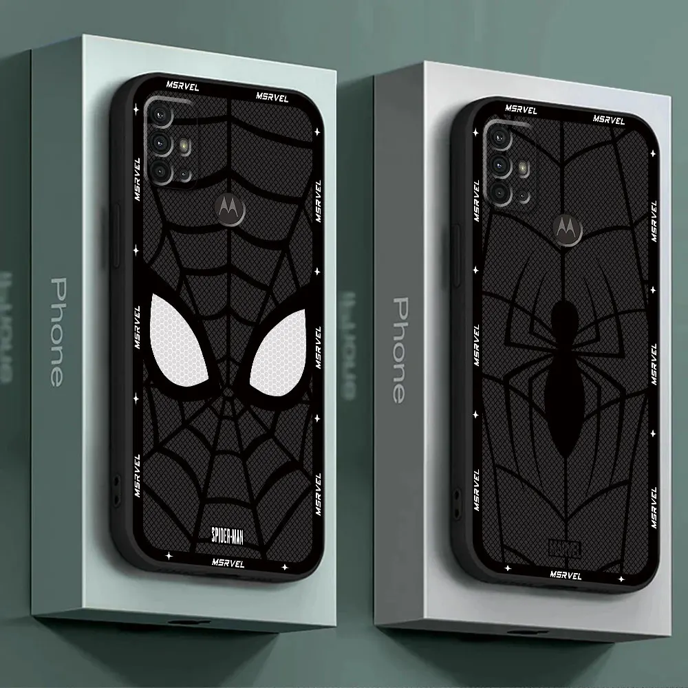 Marvel Spider Man Case for Motorola Moto G51 G50 Edge 20 Lite G52 G22 G71 5G G72 G60s Edge 40 30 Neo G53 G32 G30 Cover