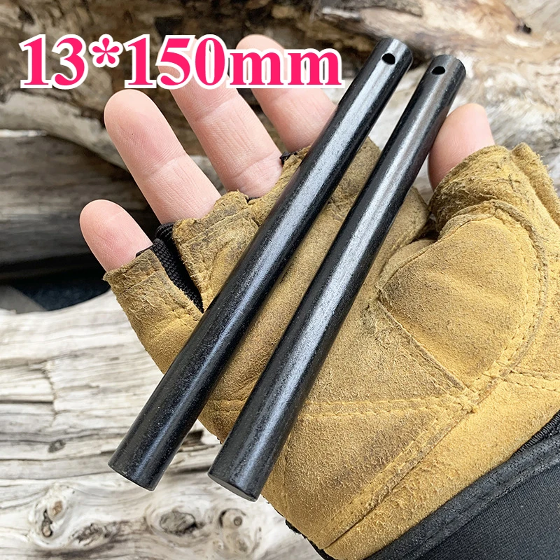 2PC 150mmMagnesium Flint Fire Starter Rod, Camping Fire Making Gear, Emergency Wilderness Survival EDC Tool for Field Activities