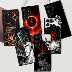 Comic Cool Popular Berserk For Samsung Galaxy S24 S23 S22 S21 S20 FE S10 S10E Plus Ultra Pro Lite 5G Black Soft Phone Case