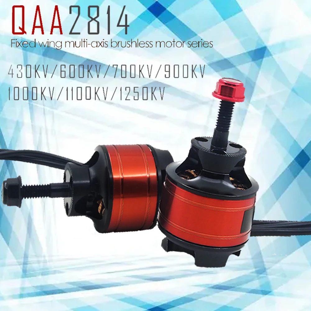 

QX-MOTOR 2814 1100KV1000KV900KV700KV600KV430KV бесщеточный двигатель со складным пропеллером для радиоуправляемого самолета с неподвижным крылом