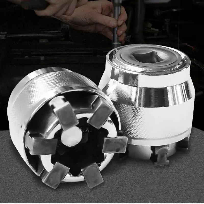 1pc 3/8 Polegada unidade 10-19mm ajustável hex universal soquete torque catraca soquete adaptador chave cabeça manga ferramenta de reparo