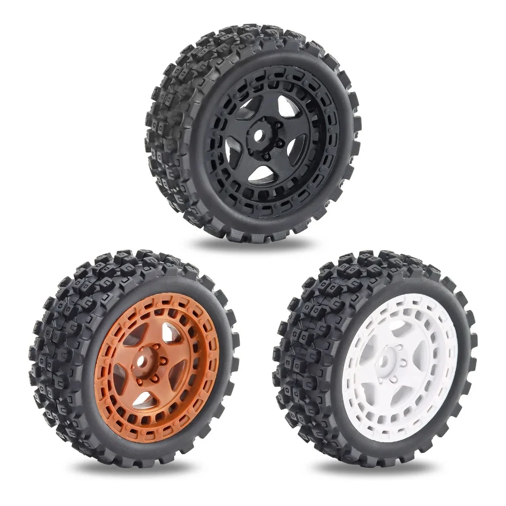 4pcs 69mm Rubber Tire Tyre for Arrma 1/18 Typhon GROM 2S RC Car Upgrade Parts Accessories