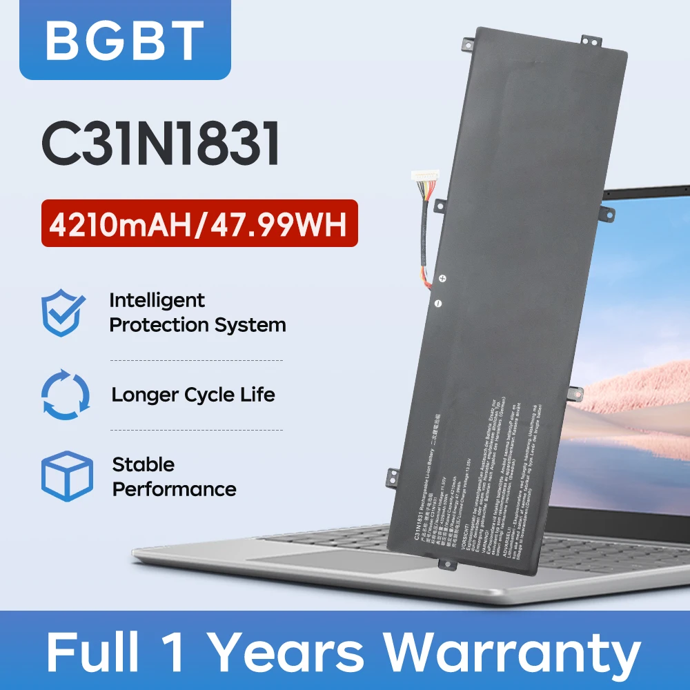 BGBT C31N1831 Laptop Battery for ASUS PX574F Pro574F P574FA P3540F/FA P3548FA PE574FA Series High Quality 11.55V 4210mAh