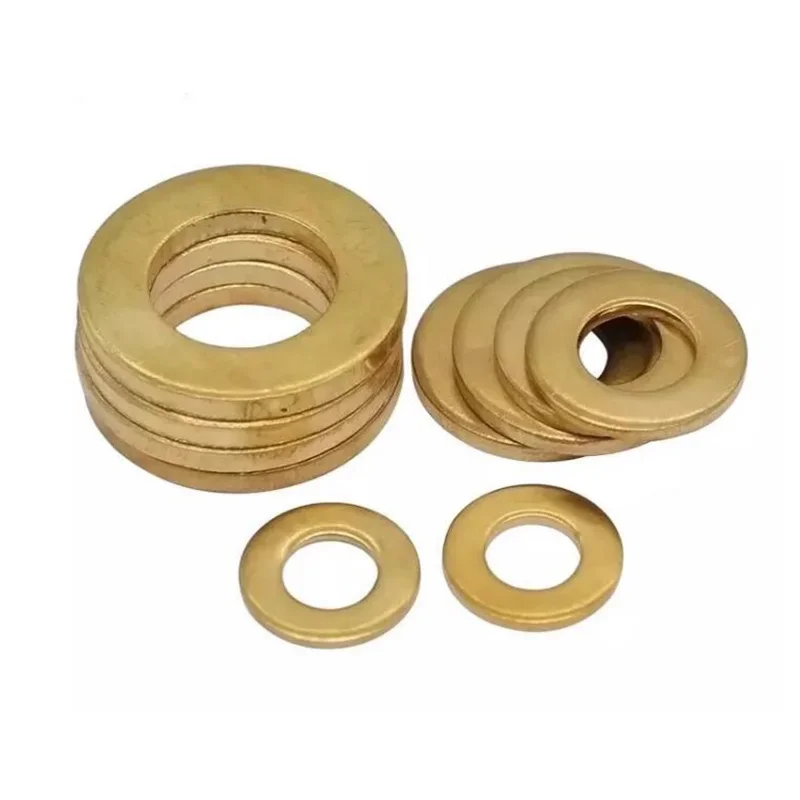 M2 M2.5 M3 M4 M5 M6 M8 M10 M12 M14 M16 M18 M20 M22 M24 Solid Brass Flat Washer