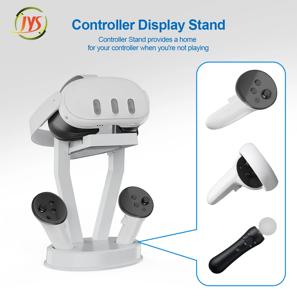 Headset Holder Accessories For Quest3 Stand Display Holder Mount Station Space Saving for Meta Quest2 Accessories