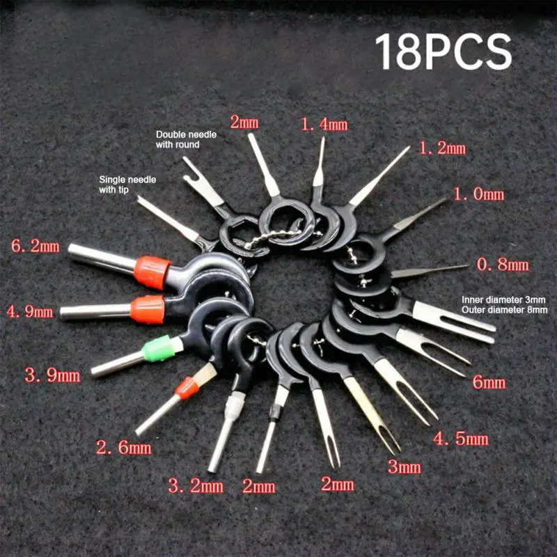 Automotive Plug Terminal Removal Tool Electrical Wire Crimp Split Connectors Pin Extractor Kit Keys for Car Repair Take Out Pins