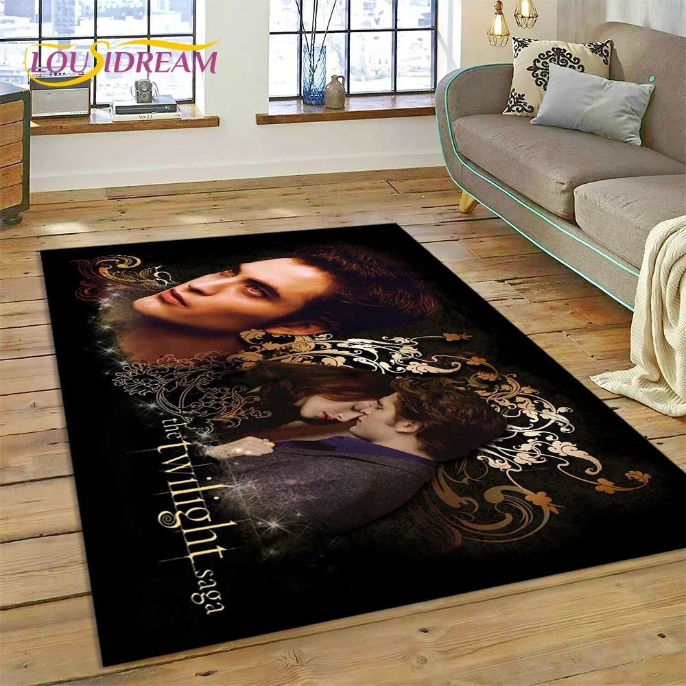 The Twilight Saga Edward Bella Carpet Rug for Bedroom Living Room Home Sofa Decoration,Children Game Large Decor Floor Mat Gift