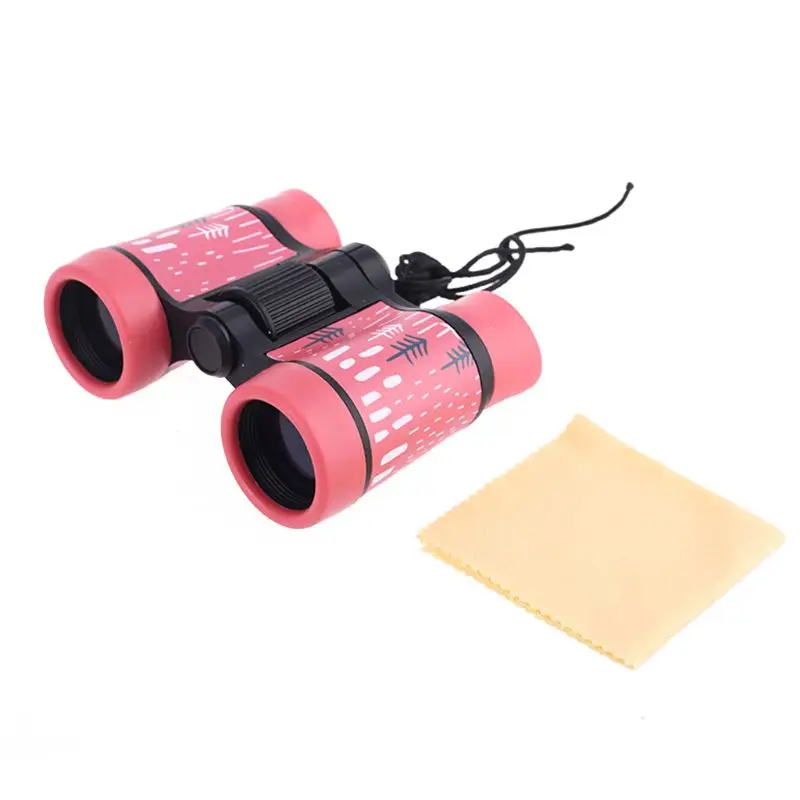 4x30 Binoculars Plastic Children Colorful Lightweight for Kids Contemporary Styling Compact Eyepiece Optical