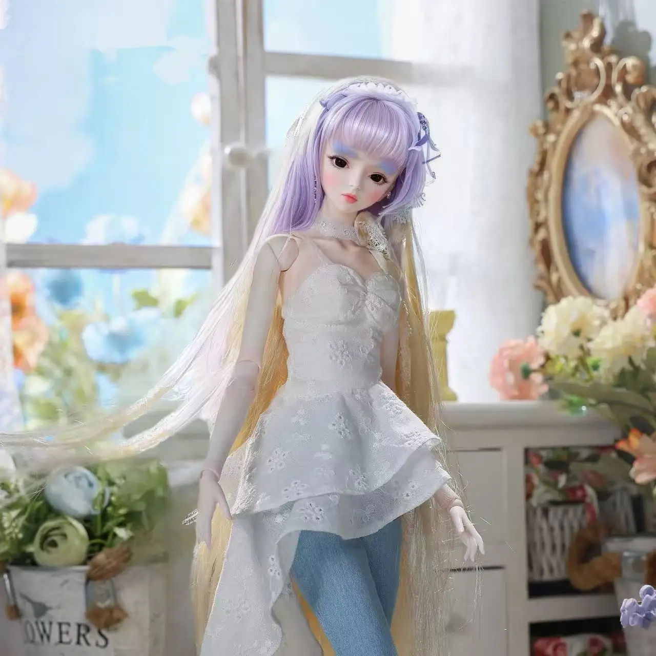 DBS doll 1/3 BJD Dream Fairy mechanical joint  Body Including Random matching wig eyes clothes shoes AI MSD SD Kit Toy Gift