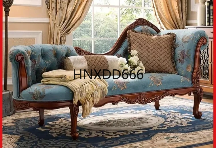 

American fabric princess chair beauty couch European light luxury living room single sofa bed