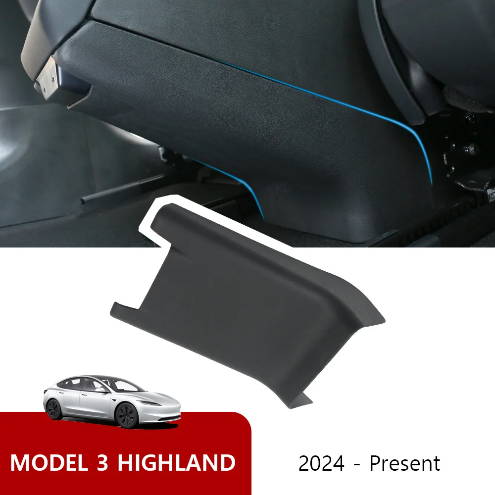 For Tesla Model 3 Highland 2024 Central Armrest Box Rear Seat Child Anti-Kick Board Anti Dirty Kickproof Model3 Protection Cover