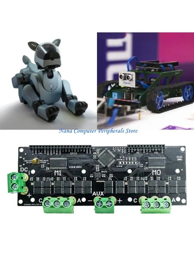 

F68C 56V с x2212 двигатель FOC BLDC Servo Double Motor Controller Плата двигателя двигателя 12-56V