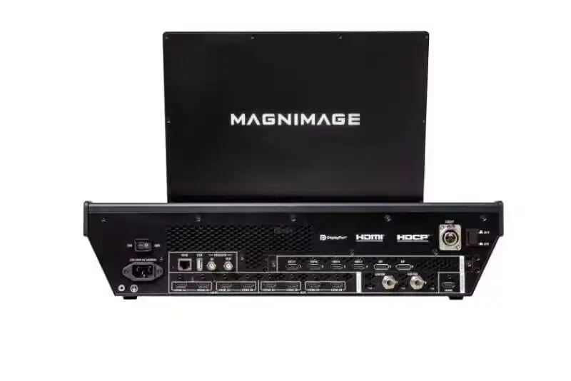 모니터 포함 MAGNIMAGE MIG-EC90Pro 비디오 콘솔 스위처, 풀 컬러 LED 디스플레이 출력, 12G SDI ec90pro, 올인원, 8k x 2k