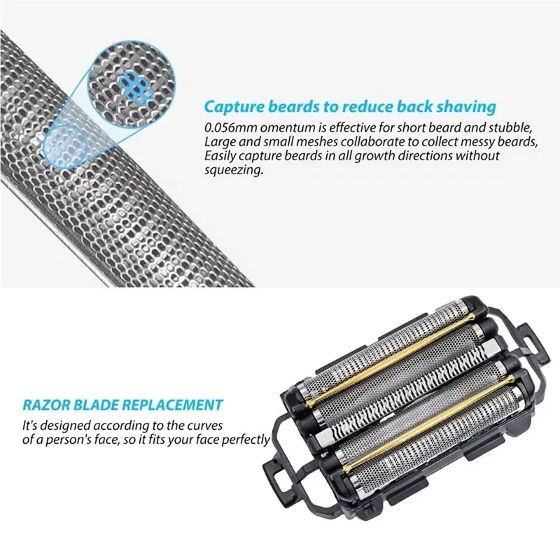 M04K ES9032 Outer Foil And Inner Blade Replacement For Panasonic ES-CLV5G 5-Blade Shavers ES9087 LV5 LM51 LV74 Shaver