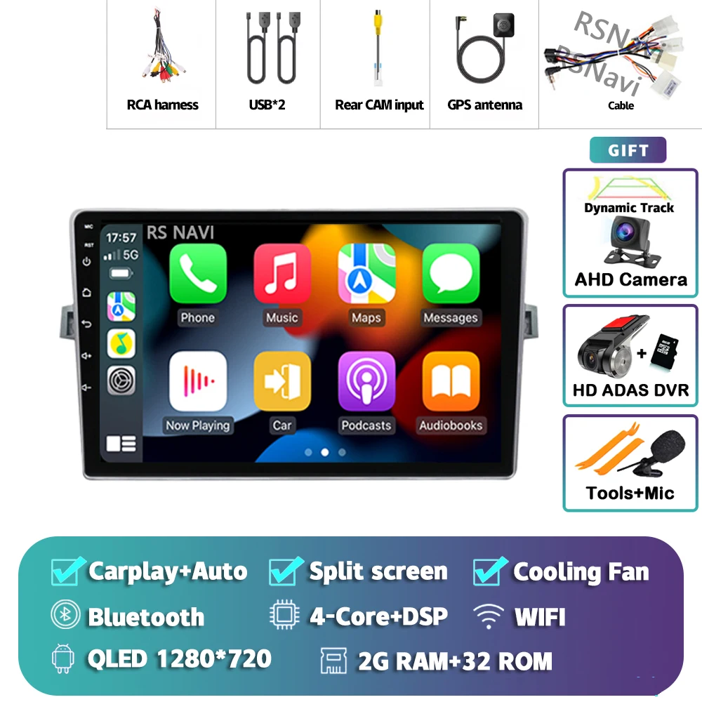 Android 15 Autoradio Navigatie Multimedia Speler Voor Toyota Verso 2010 2011 2012 2013 2014 2015 2016 Carplay Auto Stereo video