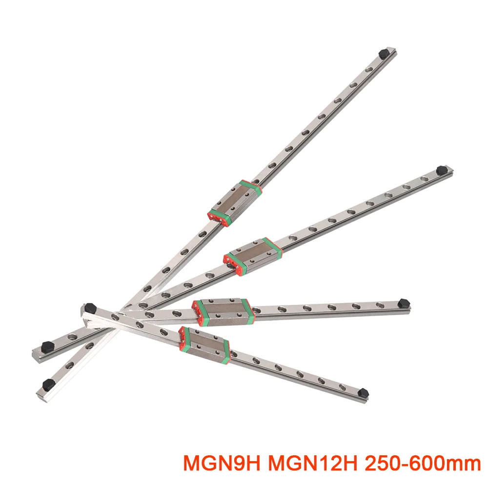 BIQU Linear Guide Rail MGN9H MGN12H Linear Rail From 100mm To 600mm Miniature Linear Rail Slide MGN Linear Guide MGN 3D Printer