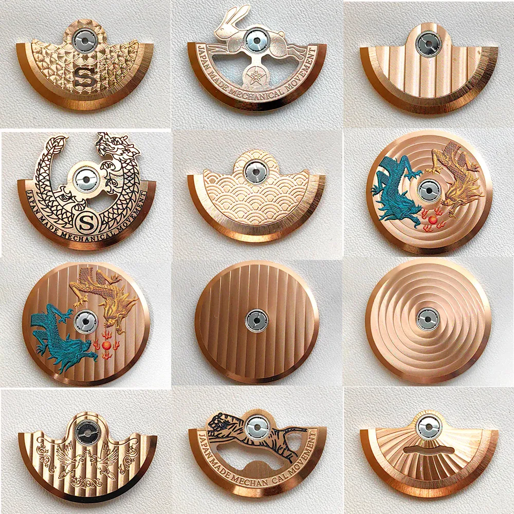 

Rose NH35 Movement Rotor Fit for NH36 NH38 NH39 4R35 7S26 NH35 Automatic Movement Rotor Oscillating Weight Hammer Part