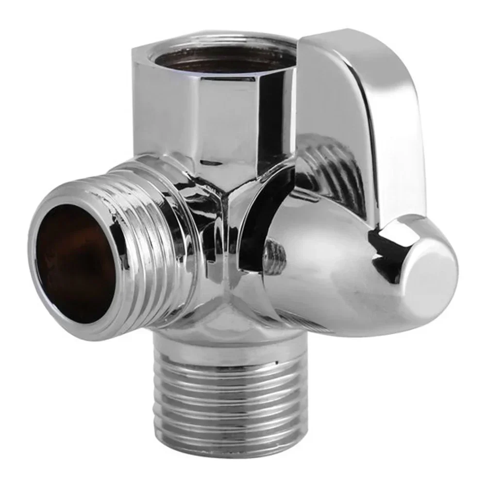 

1 X Diverter Valve T Shape Three Way Wall-Mount G1/2 Inch Home Plumbing Shower Faucets Faucets Fixtures Garden