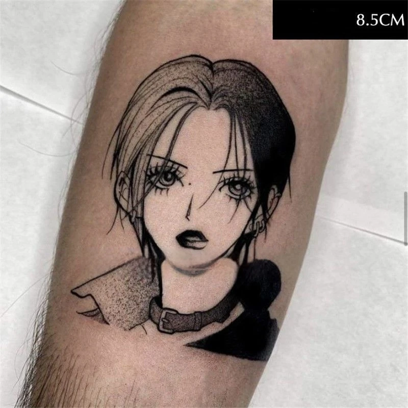 Oosaki Nana الوشم المؤقت أنيمي تأثيري الكرتون مقاوم للماء وهمية الوشم الذراع ملصق الجسم الفن نقل الوشم للنساء الرجال #1