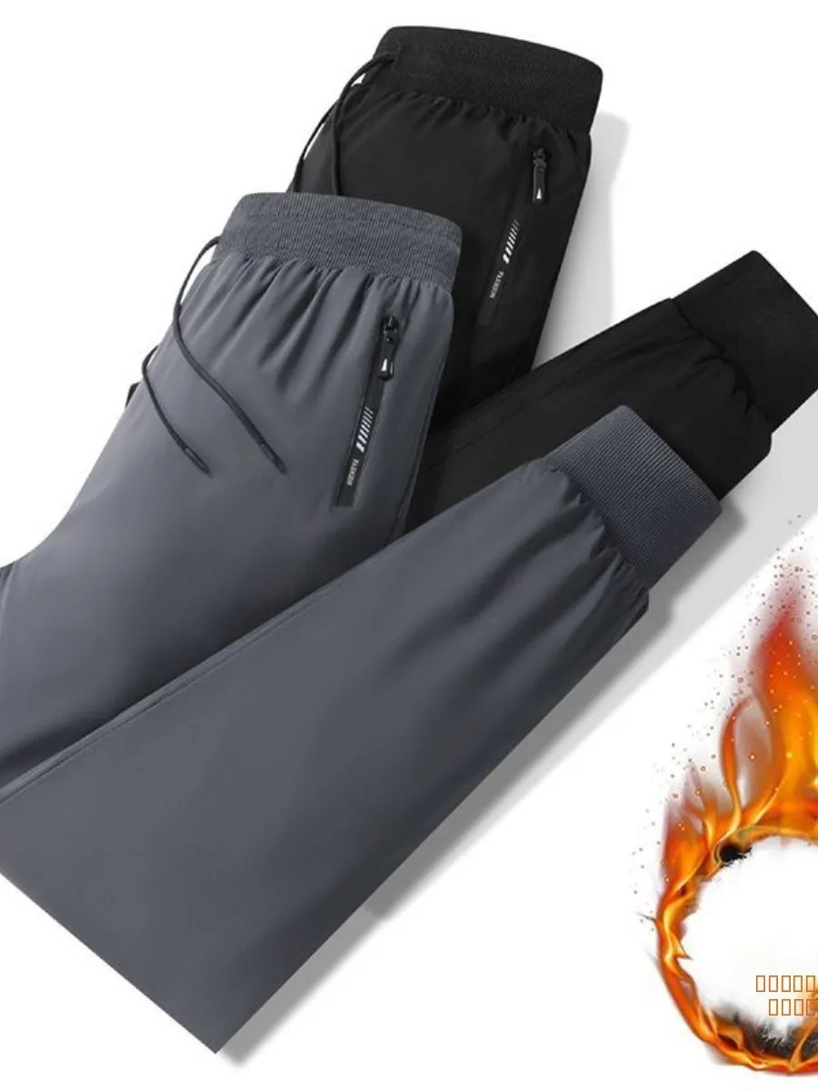 

Thiened High Waist Men's down Trousers Outdoor Sports Pants Windproof Waterproof Warm Winter Special Large Size Du down P...