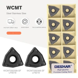 DESKAR WCMX030208 WCMX040208 WCMT050308 WCMT06T30 WCMT080412 SF LF6018U drill blade CNC carbide blade for stainless steel