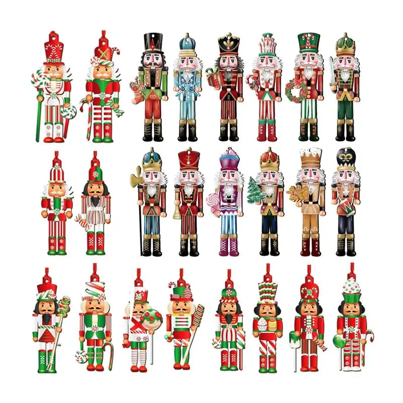 Nutcracker Advent Calendar Nutcracker Figures Christmas Countdown Calendar 24 Days New Year Party Supply Holiday Decorations